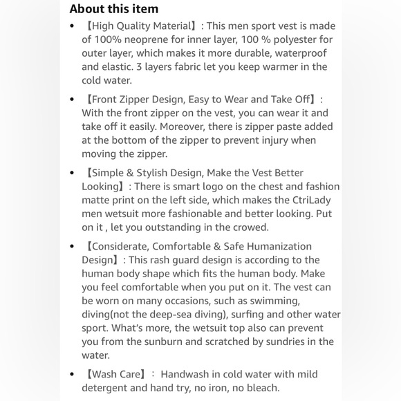 NWT CtriLady men’s wetsuit top - Picture 4 of 13